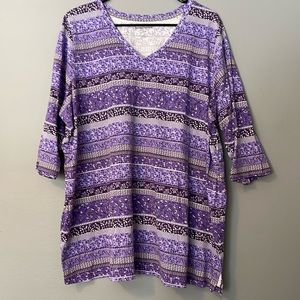 Women’s 3/4 Sleeve Pattern Shirt